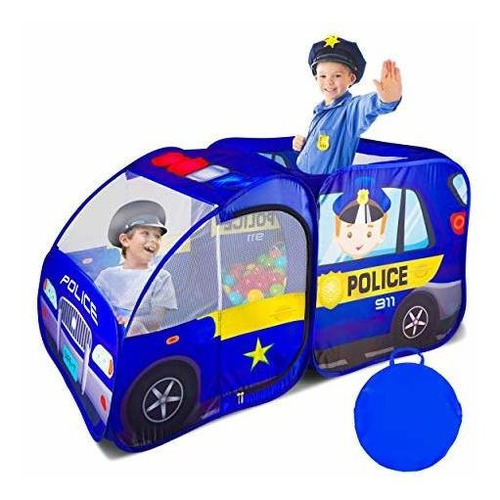 Carpa De Juego Emergente Para Coche De Policía Para Ni...