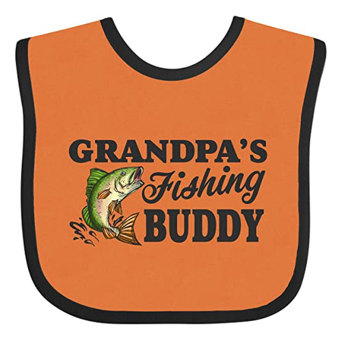 Baberos Para Bebé Inktastic Grandpa's Fishing Buddy Baby Bib