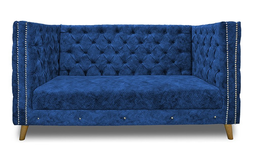 Sofa Montecarlo En Poliester Azul