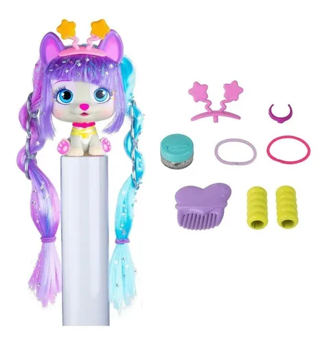 Muñeca Vip Pets Serie 2 Glitter Twist Verde Original!