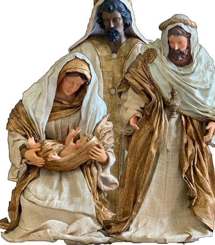 Imagen 1 de 4 de Piezas De Pesebre X3 Maria Y Reyes Magos 60-80 Cm