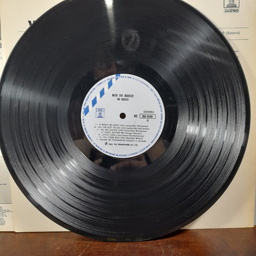 Imagem 6 de 7 de Vinil Lp With The Beatles Com Encarte Bom Estado