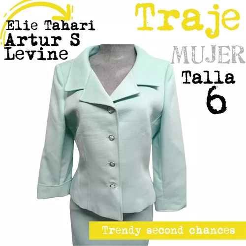 Traje Ejecutivo Tahari Saco Verde. La Segunda Bazar