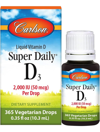 Súper Vitamina D3 2000 Iu Diaria Carlson 10.3 Ml