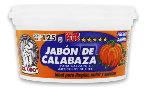 El Oso - Jabn De Calabaza Para Zapatos. Jabn De Silln Para C