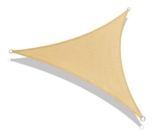 Toldo Vela Sombra Triangular 6x6x6 Beige Y Gris