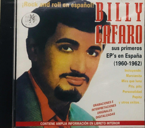 Billy Cafaro, Rock And Roll En Español, Cd Nuevo Sellado