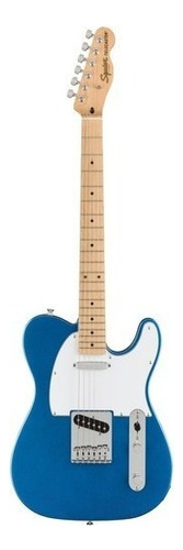 Guitarra eléctrica Squier by Fender Telecaster de álamo metallic blue laca poliuretánica con diapasón de arce