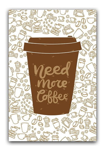 Imagem 2 de 6 de Kit Placas Quadros Decorativos 3 Pçs 20x30 Cantinho Do Café