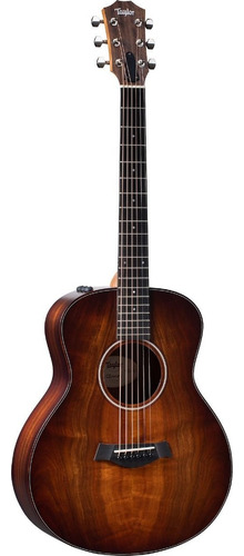 Guitarra Electroacústica Taylor GS Mini-e Koa Plus para diestros marrón oscura koa mate