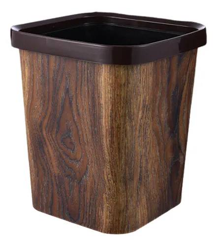 Cubo de basura sin tapa sale