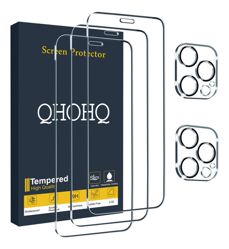 Qhohq Paquete De 3 Protectores De Pantalla Para iPhone 12 Pr