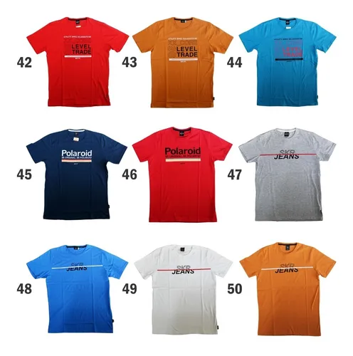 Pack X 5 Remeras Estampadas Skr Hombre Muchos Modelos 44.995
