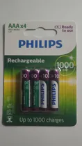 Comprar Pilas Recargables Aaa Philips 1000 Mah Blister X4 Originales