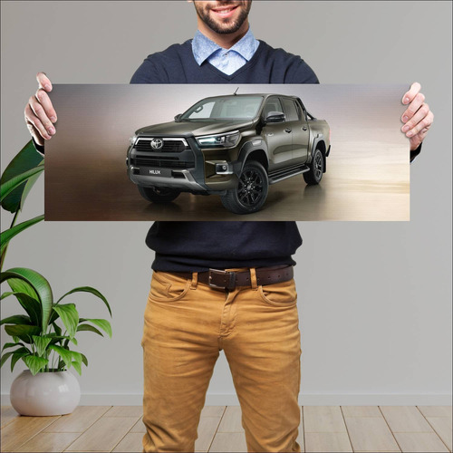 Cuadro 30x80cm Auto 2020 Toyota Hilux Invincible 277