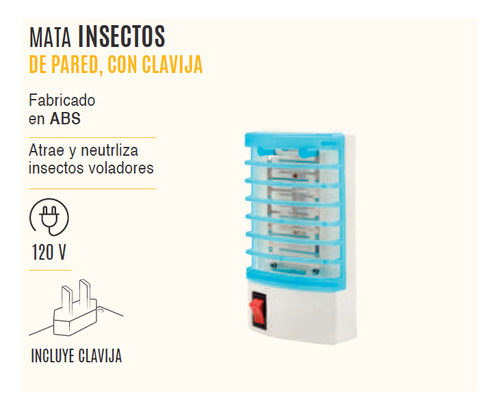 Exterminador De Insectores De Pared Clavija