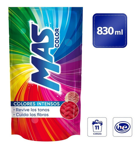 MAS detergente líquido color 830 ml