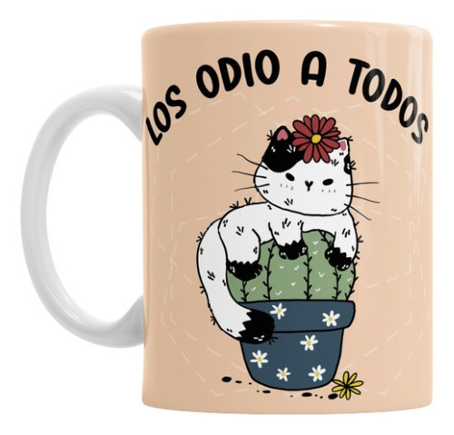 Tazas Pony - Gato - Varios Modelos Los Odio A Todos Cerámica