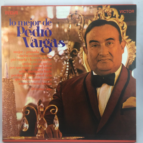 Pedro Vargas - Lo Mejor -  Box Triple - Mexico - Vinilo Lp
