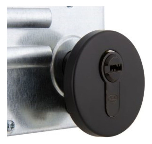 Cerradura Embutida Firenze Black B60 Poli Acceso 1/2 Color Negro