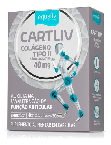 Cartliv Colageno Tipo 2 Equaliv 30 Cápsulas. Sabor Without F