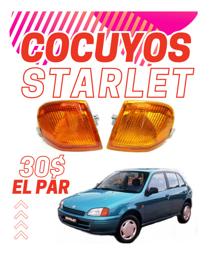 Cocuyos Luz De Cruce Micas Toyota Starlet  96/97/98/99 (par)