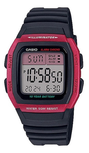 Reloj Casio W-96h-1av Digital Garantía Pila 10 Años Original