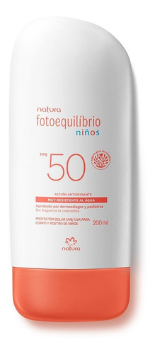 Loción Protectora Para Niños Fps 50 Natura Fotoequilibrio