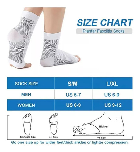 5 Calcetines De Compresión Unisex Para Aliviar El Dolor De L