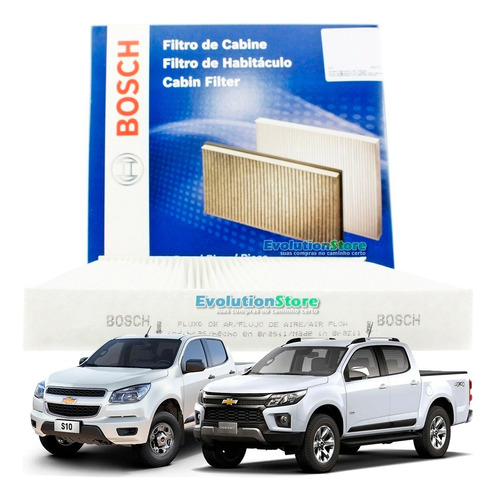 Filtro De Cabine Ar Condicionado Cabine Bosch | Nova S10 2012 2013 2014 2015 2016