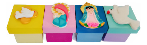 Souvenir Bautismo Comunión Confirmación Virgencita Ángel X10