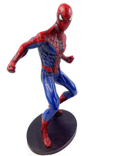 Imagem 1 de 6 de Personagem Filme Homem Aranha Em Resina Azul Vermelho