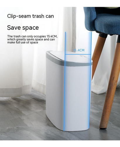 . Bote De Basura Automático Con Sensor Inteligente, Baño, Co
