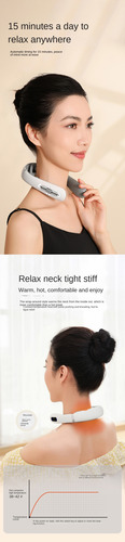 Masajeador Cervical Relax Lazy: Cuello Inteligente Con Pulso