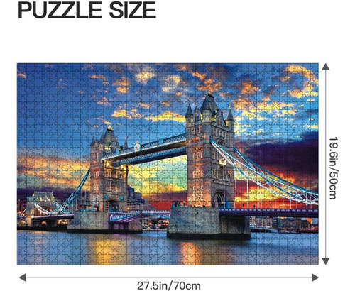 Puzzle London Bridge 1000 Piezas Puente Londres Premium