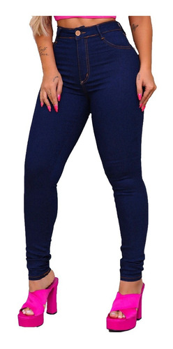 Calça Carmen Jeans Feminina  Com Lycra Cintura Alta 1075