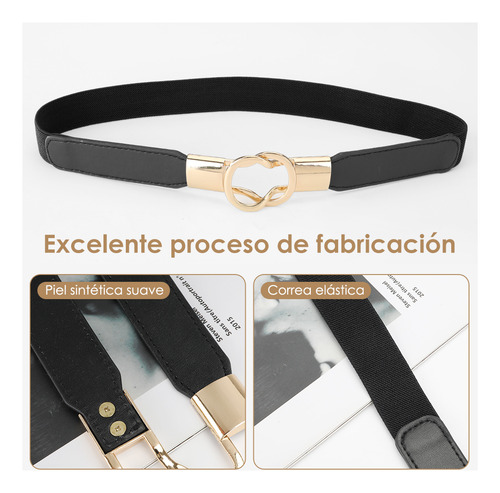 4pcs Cinturones Para Mujere Elástico Elegantes Ajustable