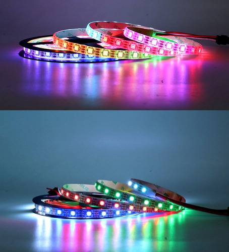2m Fita Led Ws2812b 60/m 5v+ Arduíno Nano V3+ Conector 3pin