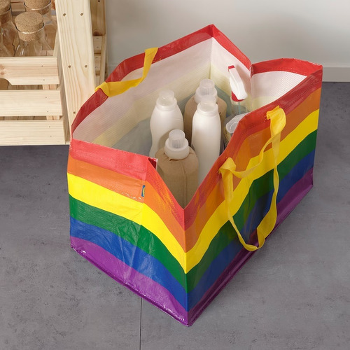 Bolsa De Mandado Compras Multiusos Grande Multicolor