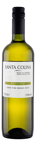 Vinho Chardonnay Santa Colina adega Cooperativa Agroindustrial Nova Aliança 750 ml