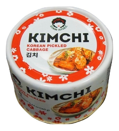 Kimchi Coreano Col Fermentada  Ajumma Republic Lata 160g