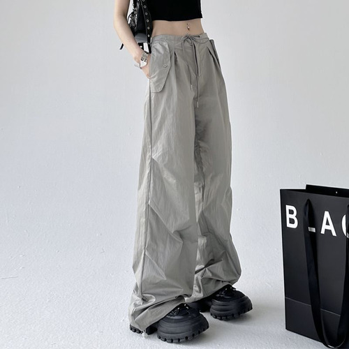 Pantalones Casuales De Verano De Pierna Ancha Para Mujer, Es