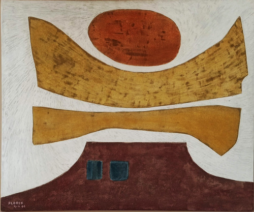 Marcel Floris, Año 1964, Oleo Pieza Unica, 128x153 Cms