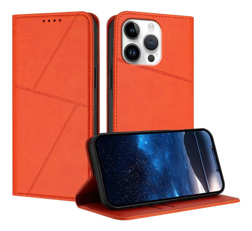 Funda De Piel Tipo Cartera Para Redmi Note 14 Pro 5g/note 14 Pro+ 5g Con Costuras Geométricas Y Ranuras Para Tarjetas