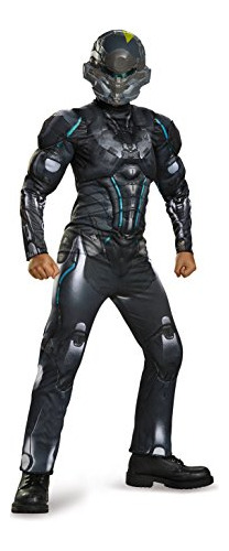 Disfraz Músculo Spartan Locke Halo, Talla M/7-8.