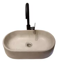 Comprar Bacha De Apoyo Para Baño. En Cemento 41x24x9 Ovalada.