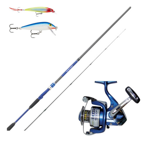 Kit Shimano Caña Nasci Bx 2,70m+carrete Nexave 4000+2 Rapala