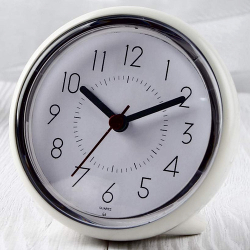 . Reloj De Pared For Baño, Impermeable, Con Ventosa,