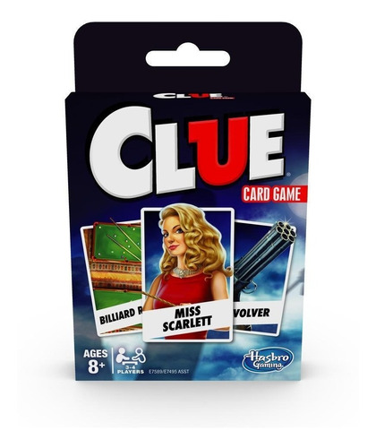 Clue Juego De 84 Cartas Hasbro Gaming E7589 Juego De Mesa