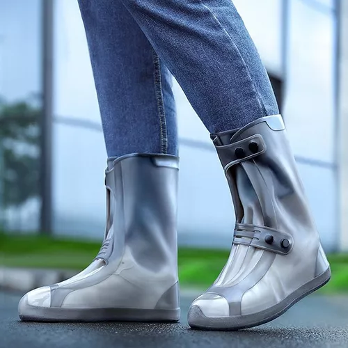Cubre Zapatos Bota Impermeable Silicona Lluvia - Caña Corta